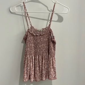 Copper Closet Pink and White Flower Tank